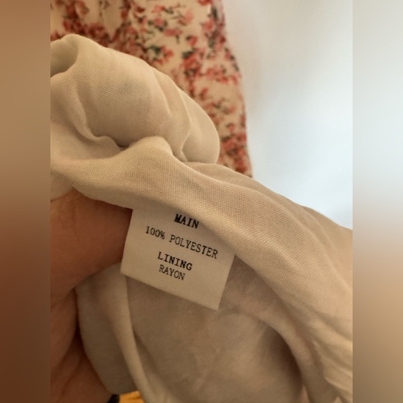 NEW Hello Molly Finding Faith Maxi Dress Floral Slit White Red Size XL NWT - Picture 9 of 11